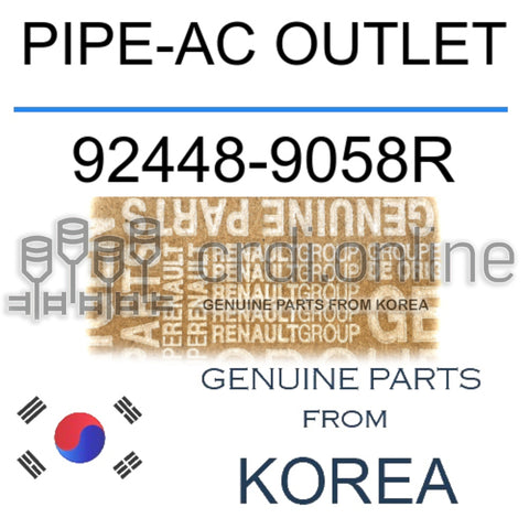 PIPE-AC OUTLET [ORIGINAL] 92448-9058R 924489058R 92448 9058R