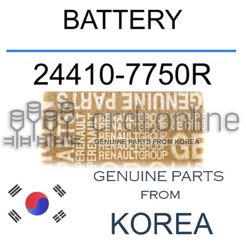 BATTERY [ORIGINAL] 24410-7750R 244107750R 24410 7750R