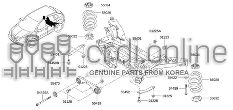SPRING-REAR 55020-1DJ0A 550201DJ0A 55020 1DJ0A