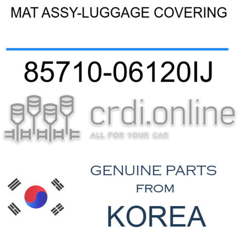 MAT ASSY-LUGGAGE COVERING [ORIGINAL] 85710-06120IJ 8571006120IJ 85710 06120IJ