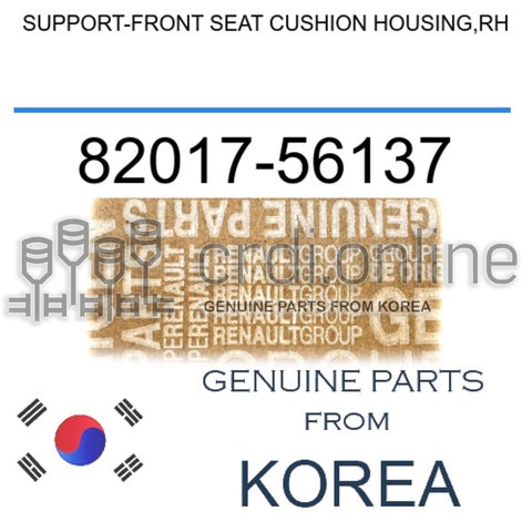 SUPPORT-FRONT SEAT CUSHION HOUSING,RH [ORIGINAL] 82017-56137 8201756137 82017 56137