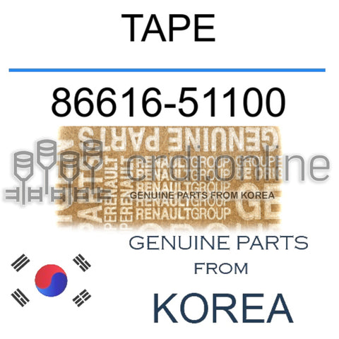 TAPE [ORIGINAL] 86616-51100 8661651100 86616 51100