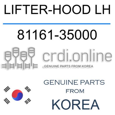 LIFTER-HOOD LH [ORIGINAL] 81161-35000 8116135000 81161 35000