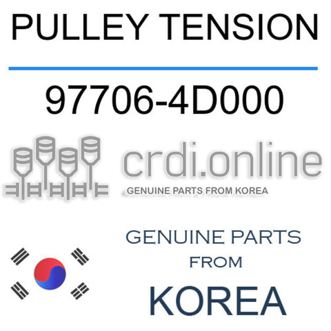 PULLEY TENSION [ORIGINAL] 97706-4D000 977064D000 97706 4D000