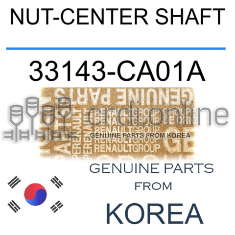 NUT-CENTER SHAFT [ORIGINAL] 33143-CA01A 33143CA01A 33143 CA01A
