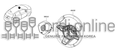 MODULE ASSY-AIR BAGDRIVER 98570-8905R 985708905R 98570 8905R