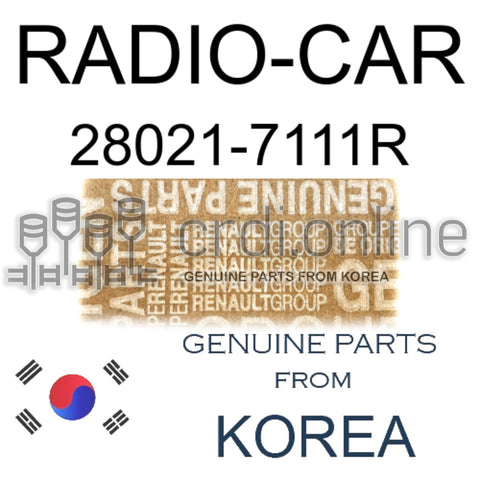 RADIO-CAR [ORIGINAL] 28021-7111R 280217111R 28021 7111R