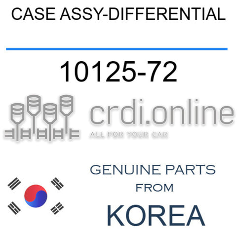 CASE ASSY-DIFFERENTIAL [ORIGINAL] 10125-72 1012572 10125 72