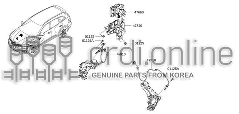 ACTUATOR&ELECTRONIC CONTROL ASSY-ANTI SKID 47660-8983R 476608983R 47660 8983R