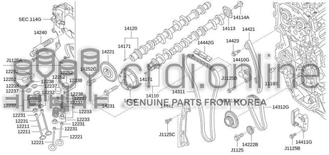 TENSIONER ASSY-CHAIN 14410-15900 1441015900 14410 15900