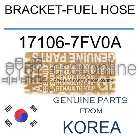 BRACKET-FUEL HOSE [ORIGINAL] 17106-7FV0A 171067FV0A 17106 7FV0A