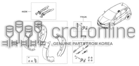 SET-BRAKE SHOE 77012-10109 7701210109 77012 10109