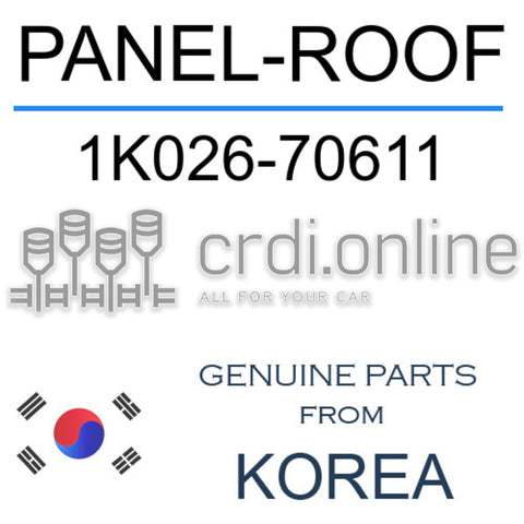 PANEL-ROOF [ORIGINAL] 1K026-70611 1K02670611 1K026 70611