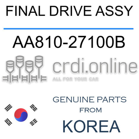FINAL DRIVE ASSY [ORIGINAL] AA810-27100B AA81027100B AA810 27100B