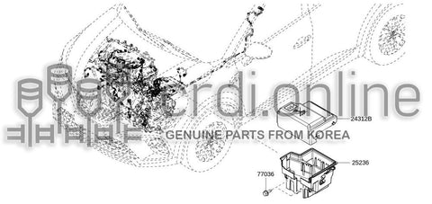 COVER-RELAY & FUSE BOX 24312-9358R 243129358R 24312 9358R