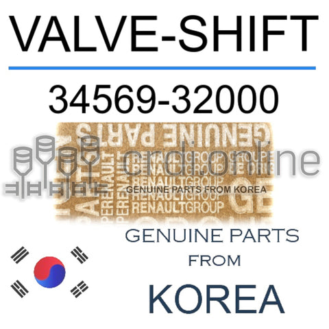 VALVE-SHIFT [ORIGINAL] 34569-32000 3456932000 34569 32000