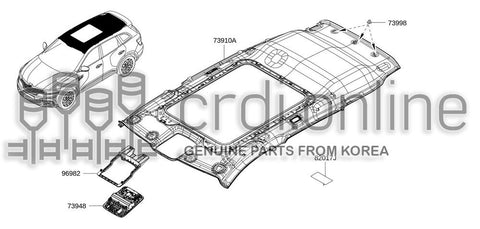 CONSOLE ASSY-ROOF 96980-3380R 969803380R 96980 3380R