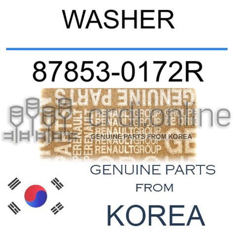 WASHER [ORIGINAL] 87853-0172R 878530172R 87853 0172R