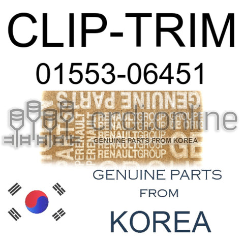 CLIP-TRIM [ORIGINAL] 01553-06451 0155306451 01553 06451