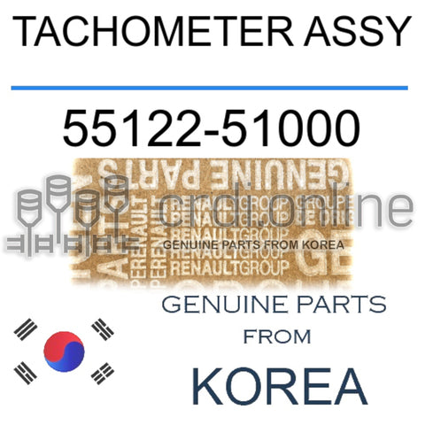 TACHOMETER ASSY [ORIGINAL] 55122-51000 5512251000 55122 51000