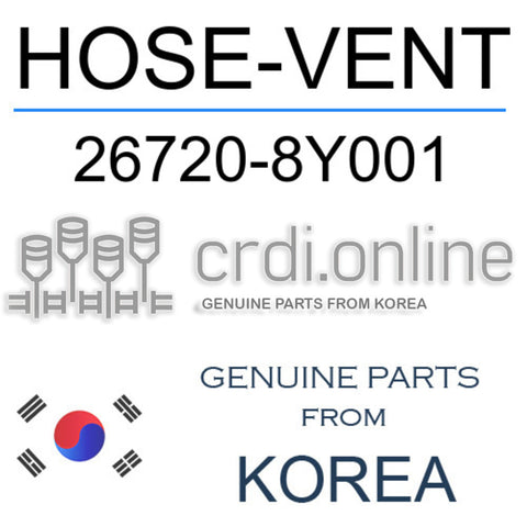 HOSE-VENT 26720-8Y001 267208Y001 26720 8Y001