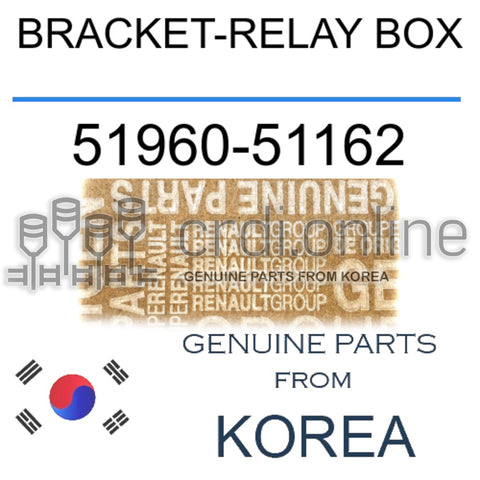 BRACKET-RELAY BOX [ORIGINAL] 51960-51162 5196051162 51960 51162