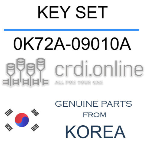KEY SET [ORIGINAL] 0K72A-09010A 0K72A09010A 0K72A 09010A