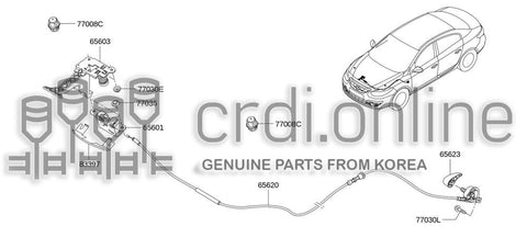 HOOK-HOOD SAFETY 65603-8490R 656038490R 65603 8490R