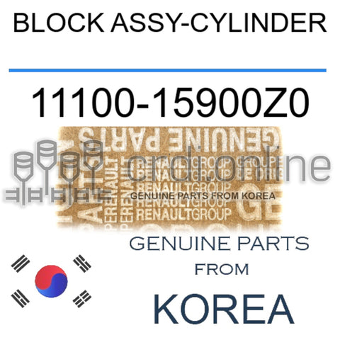 BLOCK ASSY-CYLINDER [ORIGINAL] 11100-15900Z0 1110015900Z0 11100 15900Z0