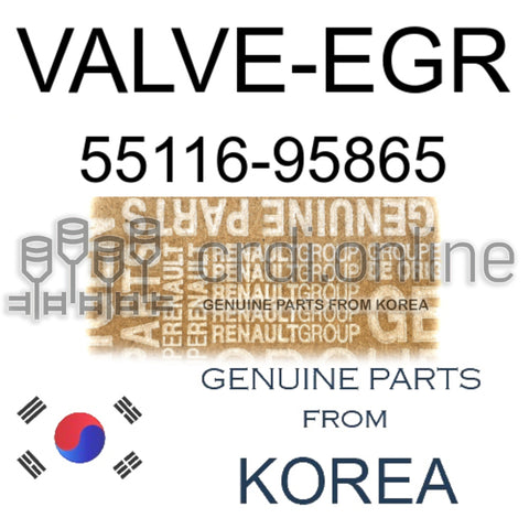 VALVE-EGR [ORIGINAL] 55116-95865 5511695865 55116 95865