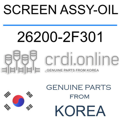 SCREEN ASSY-OIL 26200-2F301 262002F301 26200 2F301