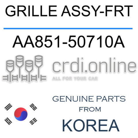 GRILLE ASSY-FRT [ORIGINAL] AA851-50710A AA85150710A AA851 50710A
