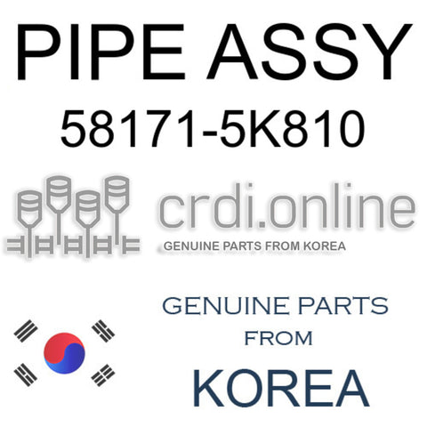 PIPE ASSY 58171-5K810 581715K810 58171 5K810