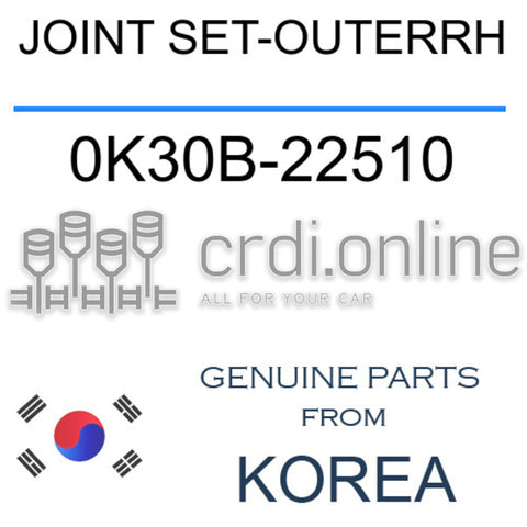 JOINT SET-OUTERRH [ORIGINAL] 0K30B-22510 0K30B22510 0K30B 22510