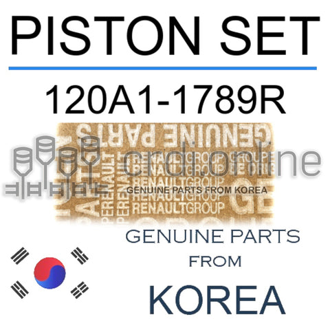 PISTON SET [ORIGINAL] 120A1-1789R 120A11789R 120A1 1789R