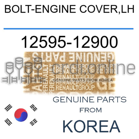BOLT-ENGINE COVER,LH [ORIGINAL] 12595-12900 1259512900 12595 12900