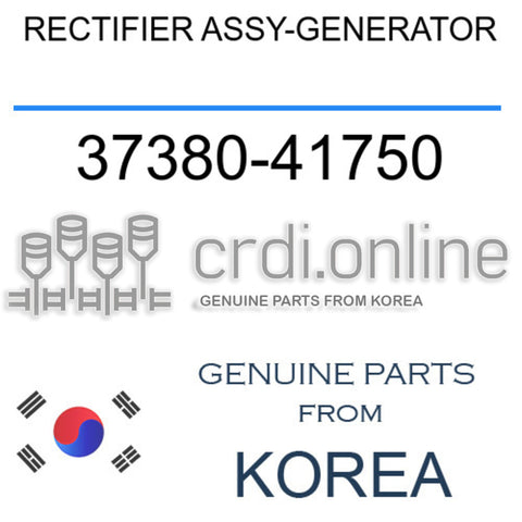 RECTIFIER ASSY-GENERATOR [ORIGINAL] 37380-41750 3738041750 37380 41750