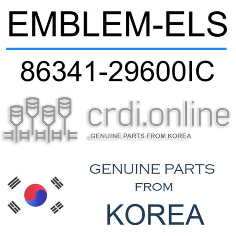 EMBLEM-ELS 86341-29600IC 8634129600IC 86341 29600IC