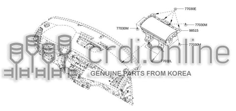 MODULE ASSY-AIR BAGASSISTANT 98525-0010R 985250010R 98525 0010R