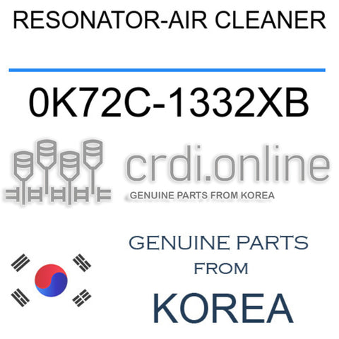 RESONATOR-AIR CLEANER [ORIGINAL] 0K72C-1332XB 0K72C1332XB 0K72C 1332XB