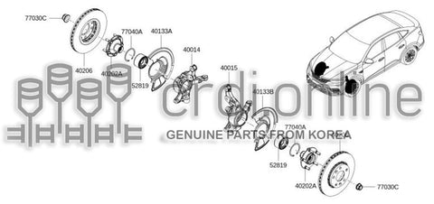 KNUCKLE-STEERINGLH 40015-0783R 400150783R 40015 0783R