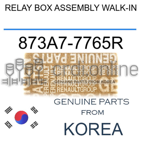 RELAY BOX ASSEMBLY WALK-IN [ORIGINAL] 873A7-7765R 873A77765R 873A7 7765R