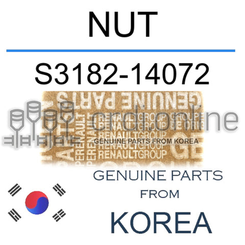 NUT [ORIGINAL] S3182-14072 S318214072 S3182 14072