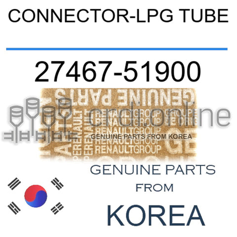 CONNECTOR-LPG TUBE [ORIGINAL] 27467-51900 2746751900 27467 51900