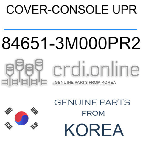 COVER-CONSOLE UPR [ORIGINAL] 84651-3M000PR2 846513M000PR2 84651 3M000PR2