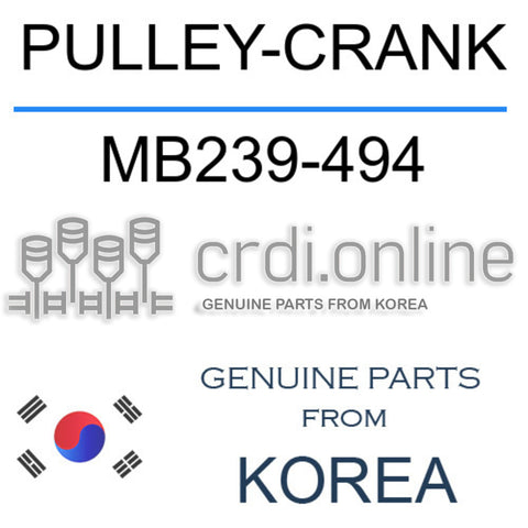 PULLEY-CRANK MB239-494 MB239494 MB239 494