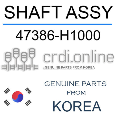 SHAFT ASSY [ORIGINAL] 47386-H1000 47386H1000 47386 H1000