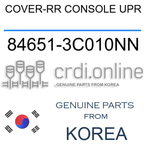 COVER-RR CONSOLE UPR [ORIGINAL] 84651-3C010NN 846513C010NN 84651 3C010NN