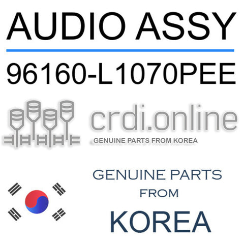 AUDIO ASSY [ORIGINAL] 96160-L1070PEE 96160L1070PEE 96160 L1070PEE