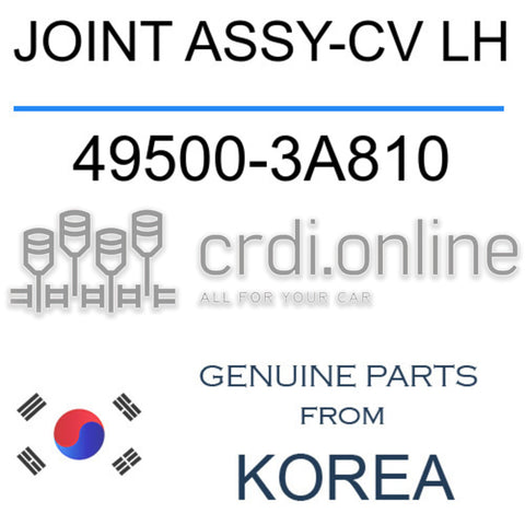 JOINT ASSY-CV LH [ORIGINAL] 49500-3A810 495003A810 49500 3A810